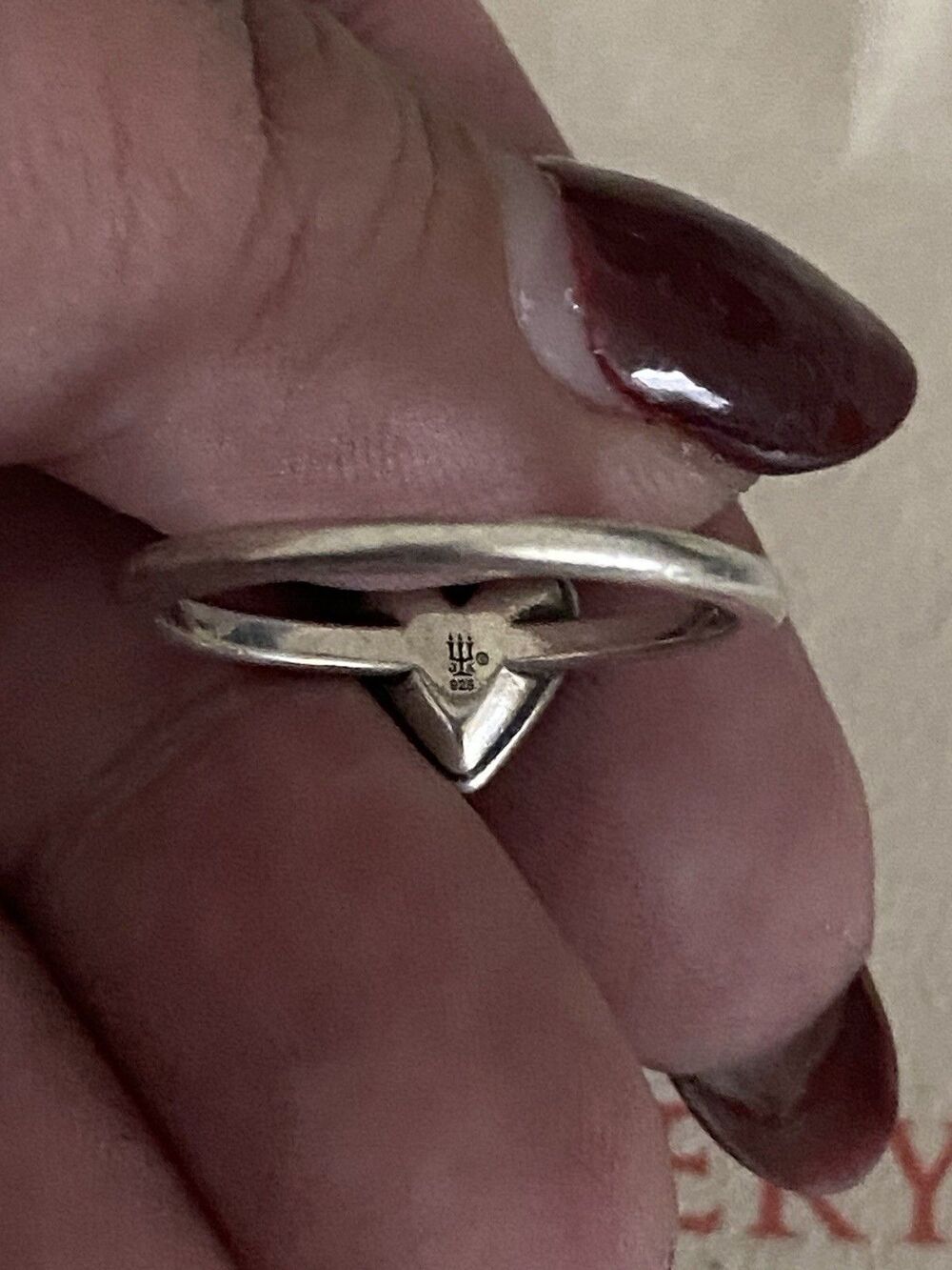 NWT James Avery Mother Of Pearl Sweetheart Gemstone Ring Size 9 - Picture 5 of 5
